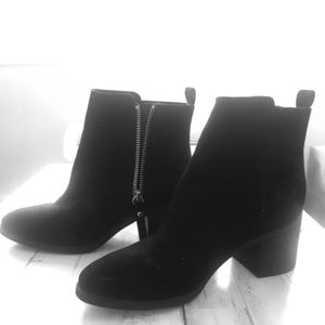 H&M black suede booties | worn once!